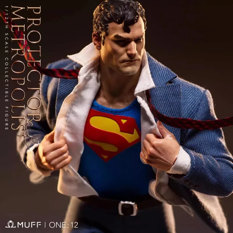 Spot MUFF TOYS Metropolitan Guardian Call of Duty Clark Kent Superman 1/12 Justice League Mobile Handheld Model Gift Movie Anime