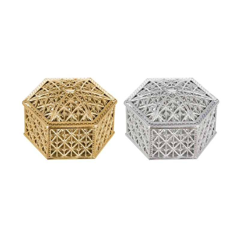 12Pcs Plastic Boxes with Lid Hollow Wedding Candy Storage Container for Party Stylish Dessert Packaging Cases image 2