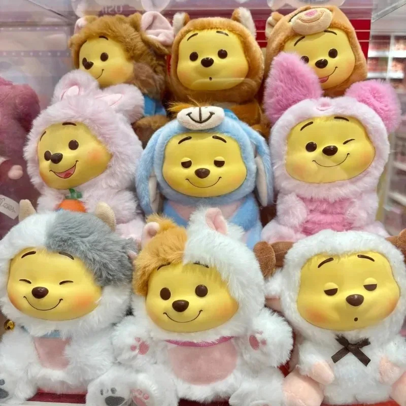 

Genuine Winnie The Pooh Naughty Party Blind Box Plush Anime Figure Pendant Doll Decor Key Chain Children Girl Gift Toy