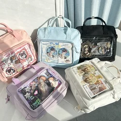 Ita Bag 3 Way Japanese Casual Canvas Backpacks Women Sweet Cute Display Shoulder Bgas Winter Candy Color Hand Bag Bolsa