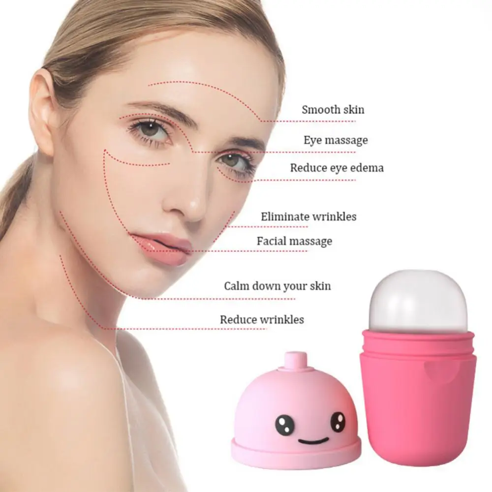 Silicone Ice Mold Face Massager For All Skin Types Face Roller Mould Beauty Tools Eliminate Edema The Face Skin Care Beauty