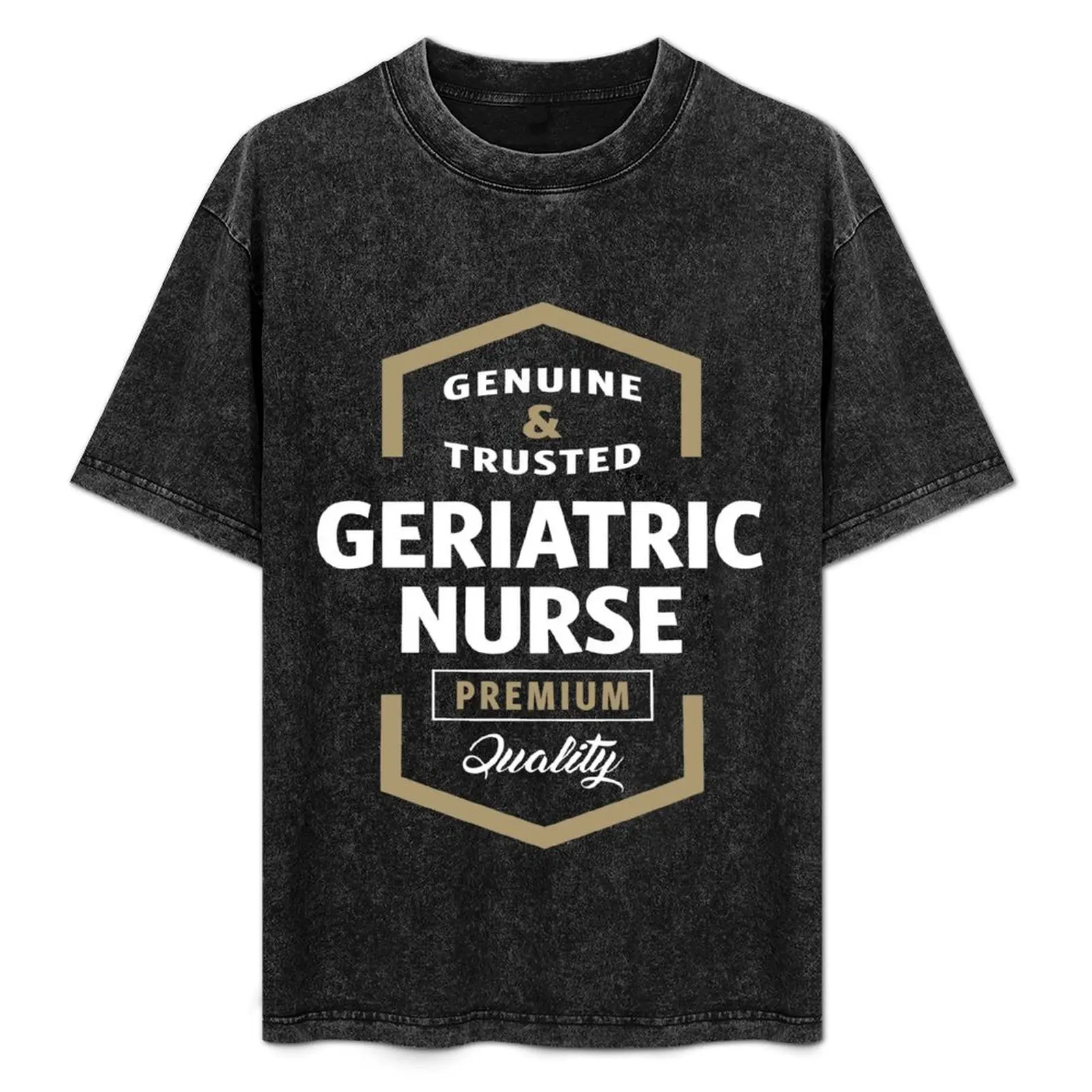 

Geriatric Nurse Gift Ideas T-Shirt All Match Print Short Sleeve Top