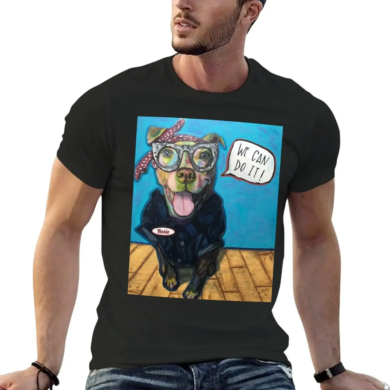 

Rosie the Riveting Pitt T-Shirt customs design your own heavyweights slim fit t shirts for men