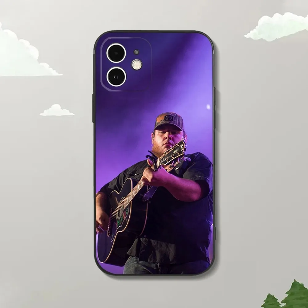 Zanger L-Luke C-Kammen Telefoonhoesje voor iPhone 15,14,13,12 Mini 11 Pro XR,X,XS,MAX 7,8 Plus Siliconen Cover Zacht Zwart