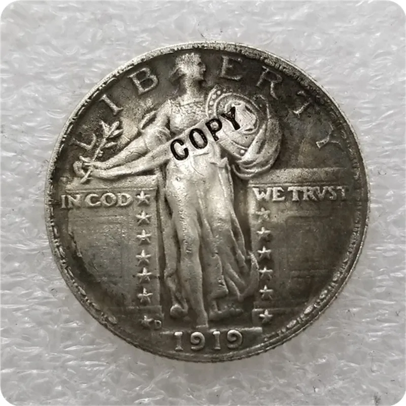 الولايات المتحدة الأمريكية 1919-P ، S ، D الدائمة الحرية الربع عملة نسخة عملات معدنية تذكارية لهواة التجميع-طبق الاصل عملات ميدالية العملات المعدنية المقتنيات