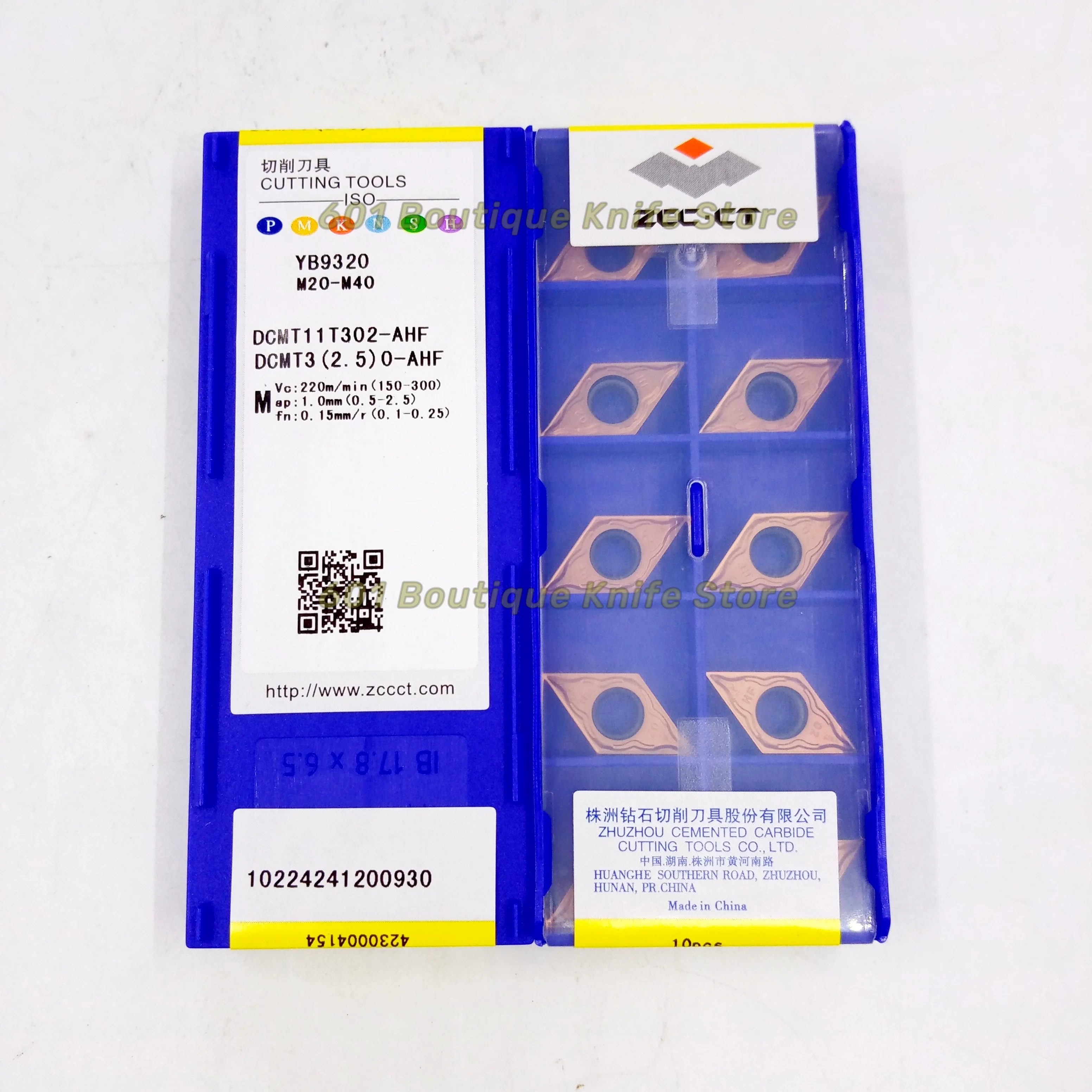 Free Shipping DCMT11T302-AHF 100% original Zcc.ct Carbide insert Processing: stainless steel