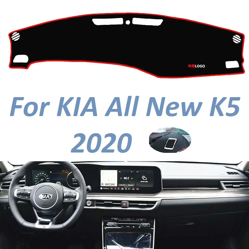 For Kia K5 All New K5 2020 Left Right Hand Drive Non Slip Dashboard Cover Mat Instrument Carpet Car Accessories