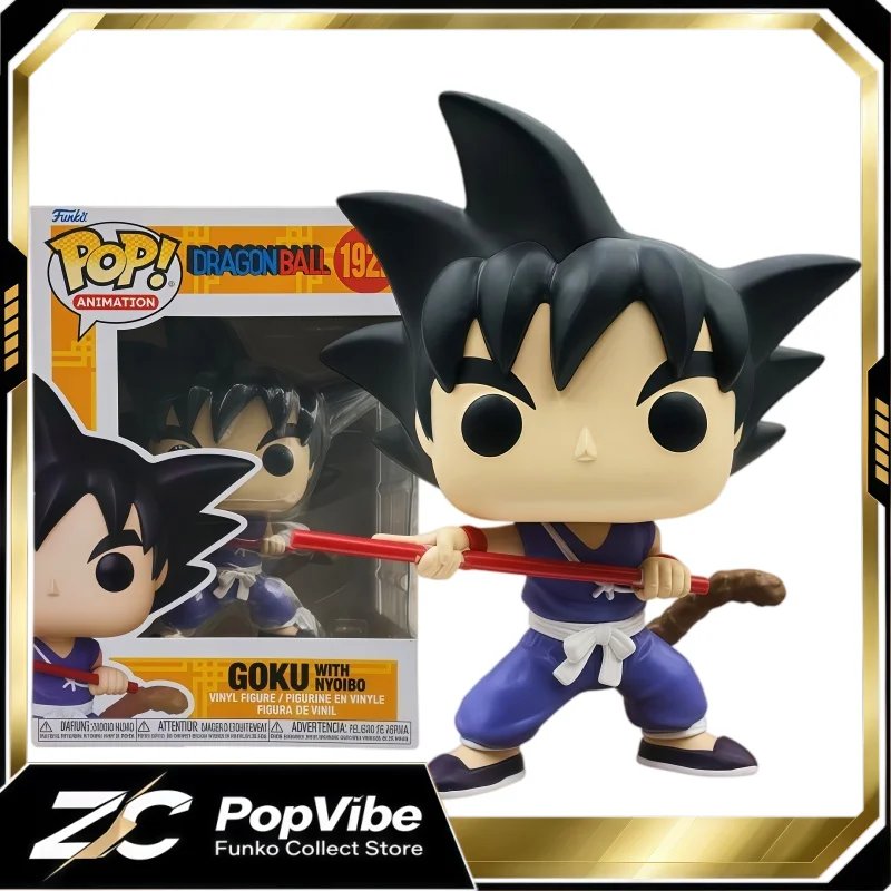 Official Licensed Funko Pop Dragon Ball Goku with Nyoibo Vinyl Figure Collectible Anime Desktop Ornament Gift for Cartoon Fans - view 3