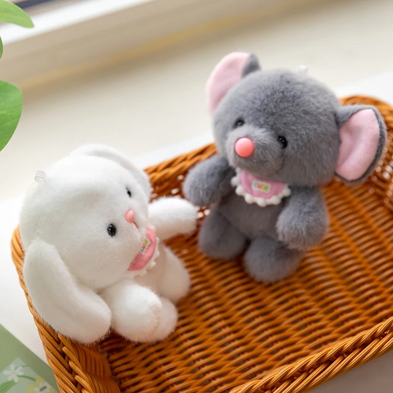 Cute Animal Plush Toy Computer Decoration 13cm Computer Dressing Plush Doll Office Work Partner Doll Colleagues Giving Gifts