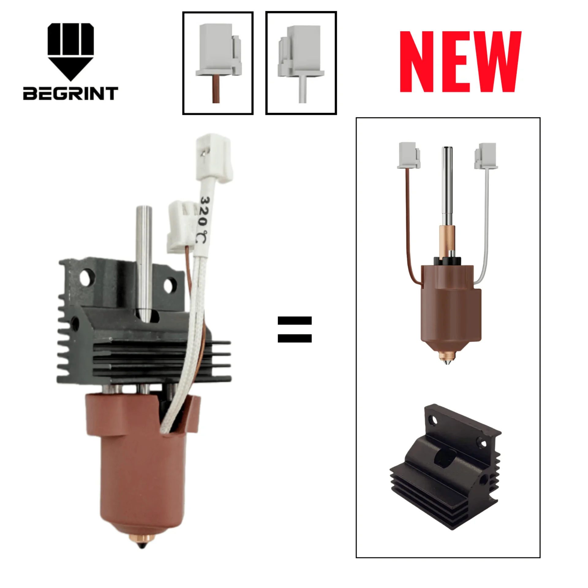 High Flow 320℃ High Temp Hotend Kit for Creality K1 K1C K1 SE K1 Max 2025 Upgrade Ceramic Anti-Jam 3D Printer Parts