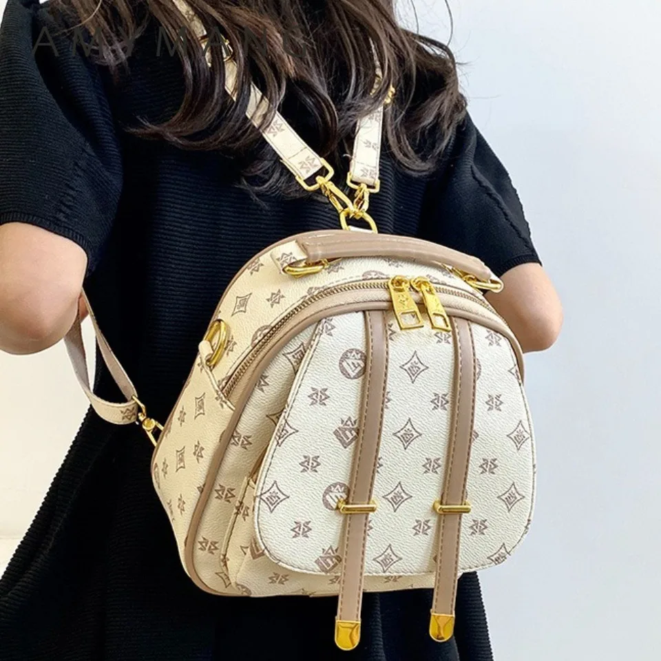 

Large Capacity Floral Print Women's Backpack for Teenager Girls Fashion Contrast Shoulder Tote Bag Practical Travel Back pack