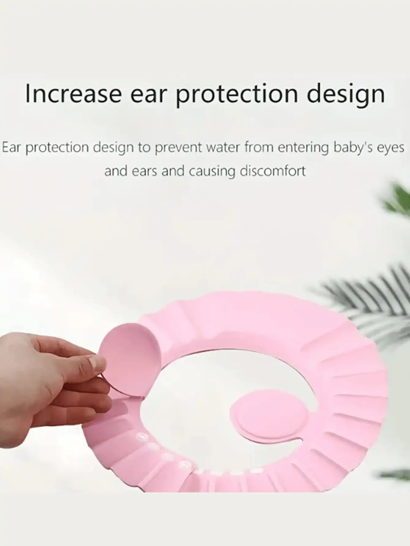 Due cuffie per shampoo per bambini, un rosa, un blu, per aiutare il bagnetto del bambino, un buon ausilio per il bagno, due acquistano insieme, utilizzare uno, l'altro di ricambio