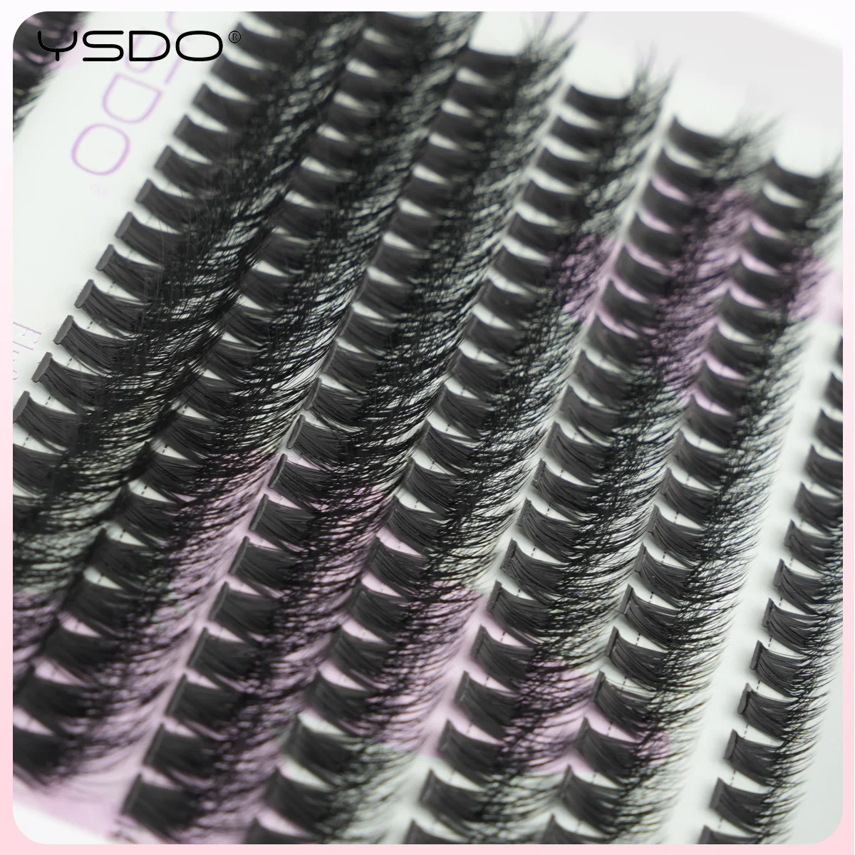 YSDO 10/14 Reihen natürliche Wimpernverlängerung vorgefertigte Volumenfächer einzelne Wimpern Nerz falsche Wimpern Cluster Wimpern Make-up Zilien – Detail 10