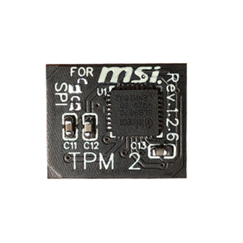 

TPM 2.0 Encryption Security Module Remote Card 12 Pin SPI TPM2.0 Security Module for MSI Motherboard