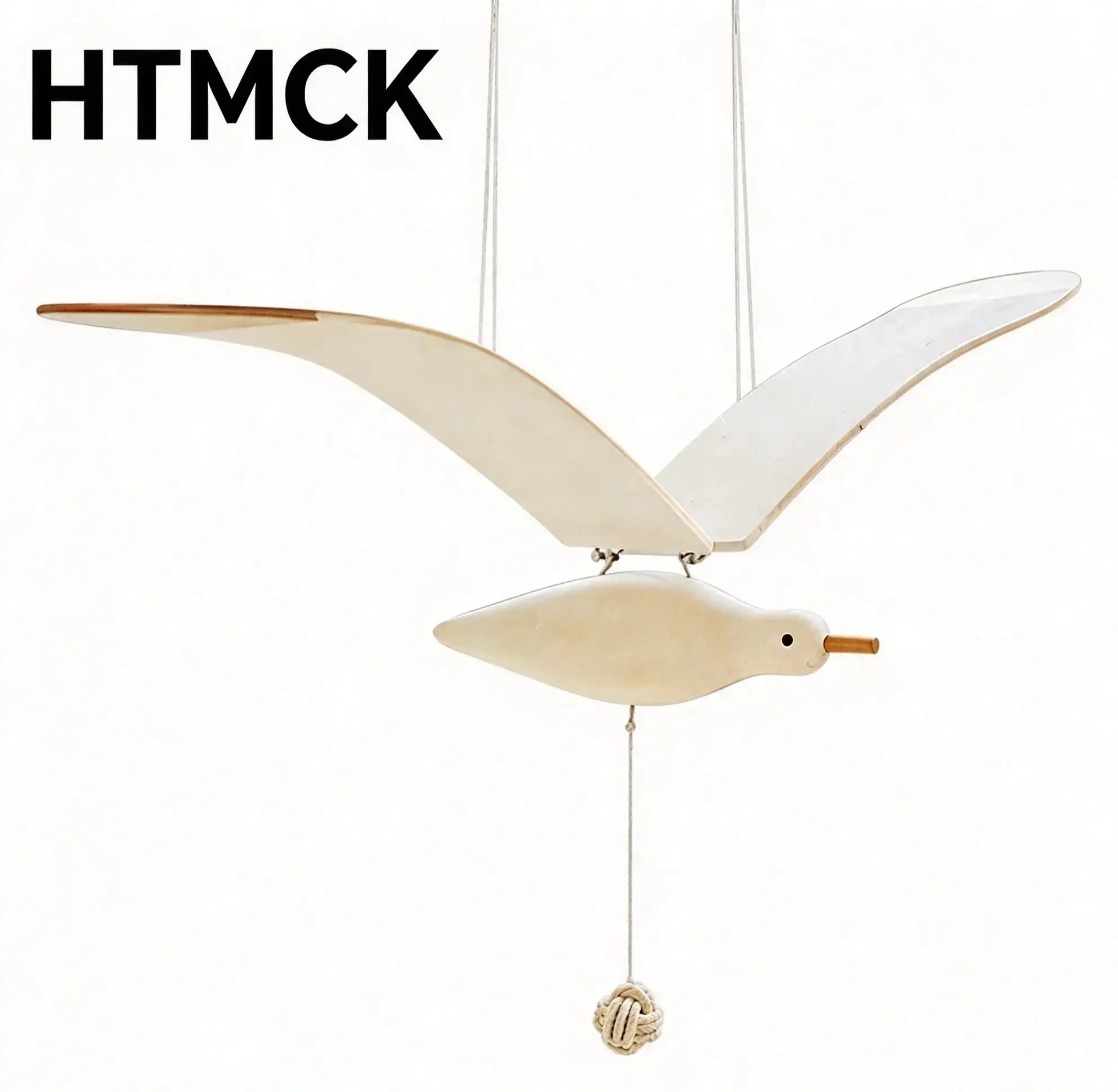 Creative Wooden Seagull Dream Catcher Wall Art DIY Tool for Children Baby Bedroom Hotel Family Nursery Decor