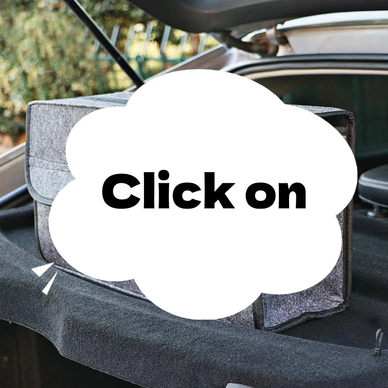 

1 шт., большой противоскользящий органайзер для хранения багажника, сумка для хранения инструментов, органайзер для багажника автомобиля, мягкая фетровая коробка, аксессуары