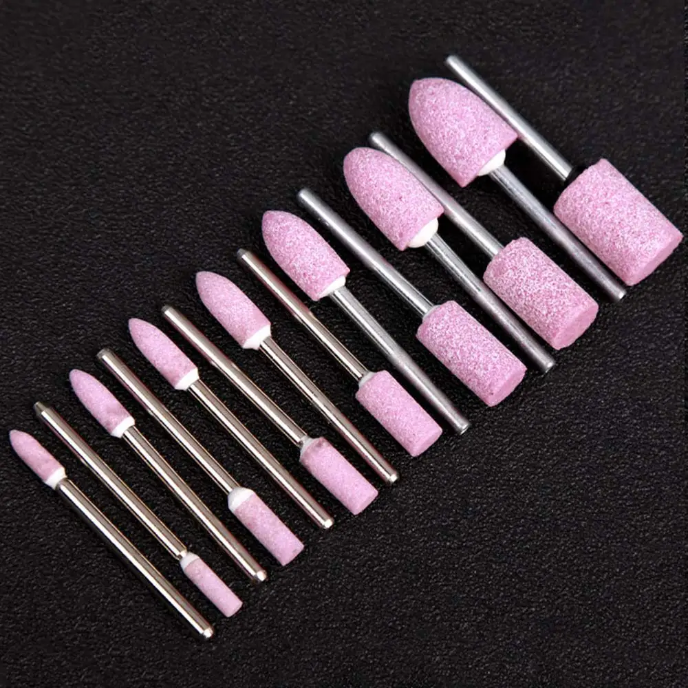 Peijian 5~50pcs 1/8 Inch ( Shank 3/4/5/6/8/10/12mm Abrasive Mounted Stone Rotary Tool Grinding Wheels Bit For Dremel Rotary Tool
