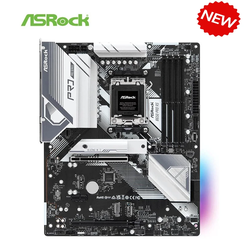 For AMD B650 Ryzen 7000 Motherboard NEW For ASRock B650 Pro RS Motherboard Socket AM5 DDR5 Desktop Mainboard