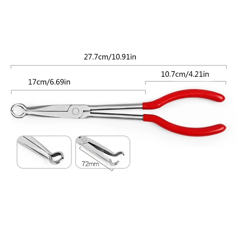 คีมจมูกเข็มสแตนเลสคีมตรงยาว 25 °/45 °/90 ° Bent Drop Shipping