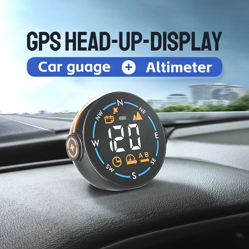 Car Head-Up Display HUD GPS Vehicle Altitude Meter Gesture Recognition USB Power Supply H600g Car Guage Altimeter USB Charging