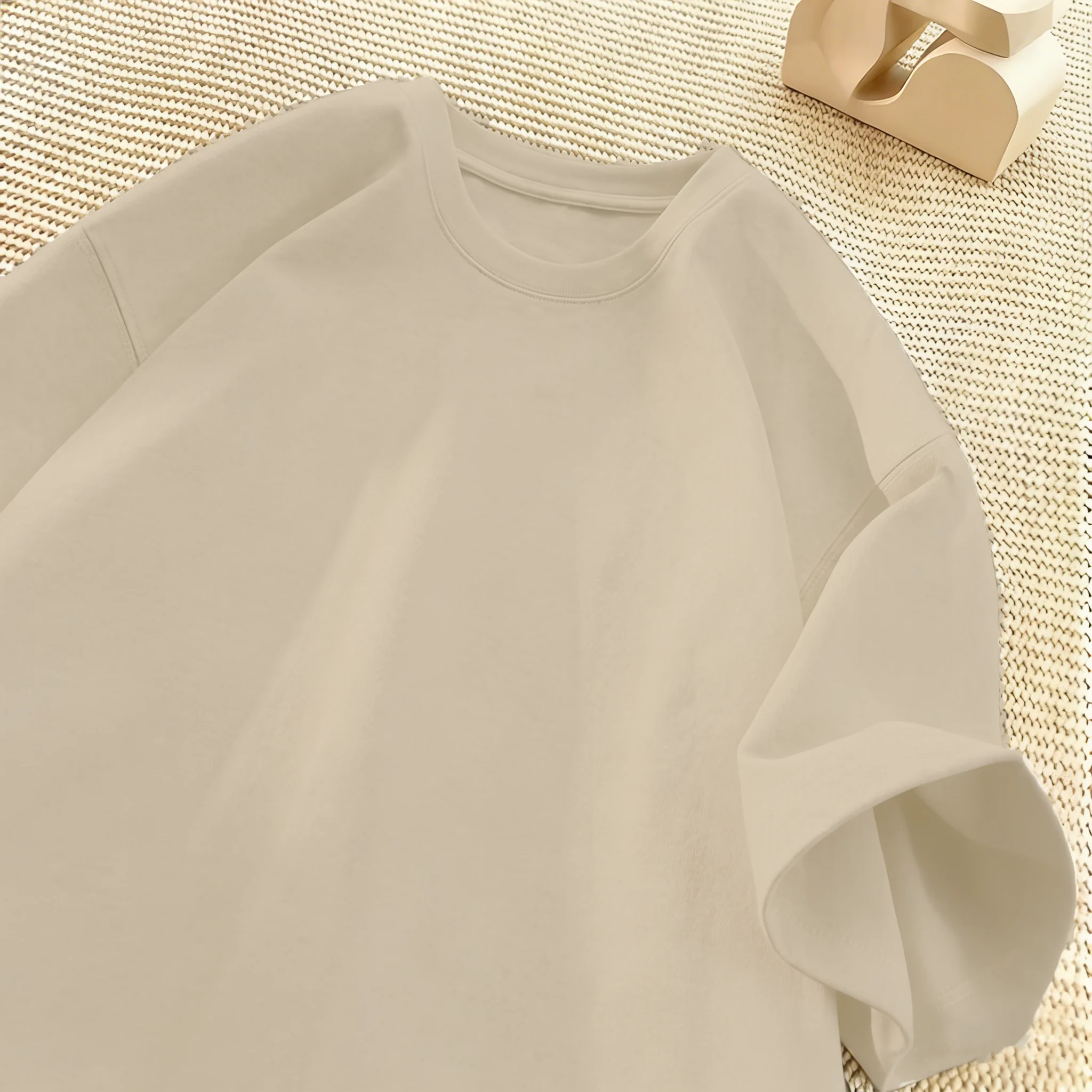 Solide modische Sommer-T-Shirts für Herren, mehrfarbig, S-3XL, Baumwolle, kurzärmelig, All-Match, Basic, Sport, Streetwear, weiche, atmungsaktive Kleidung – Detail 20