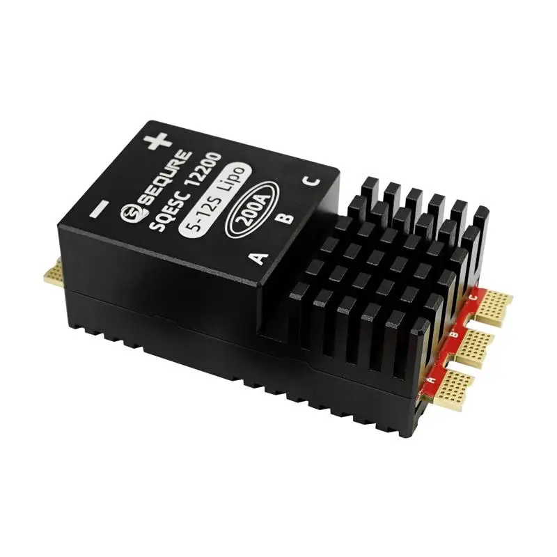 SEQURE 12200 Bezszczotkowy zasilacz ESC 5-12S 200A BLHeli_32 | Obsługa oprogramowania sprzętowego AM32 Częstotliwość PWM 128 KHz Używana w modeli