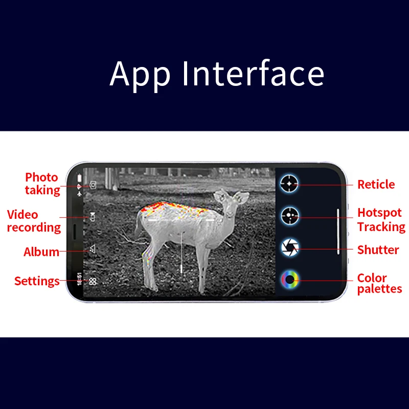 InfiRay T2 Monocular Thermal Camera Imager Infrared Imaging Night Vision for Phone Android Type C＆Iphone IOS Hunting
