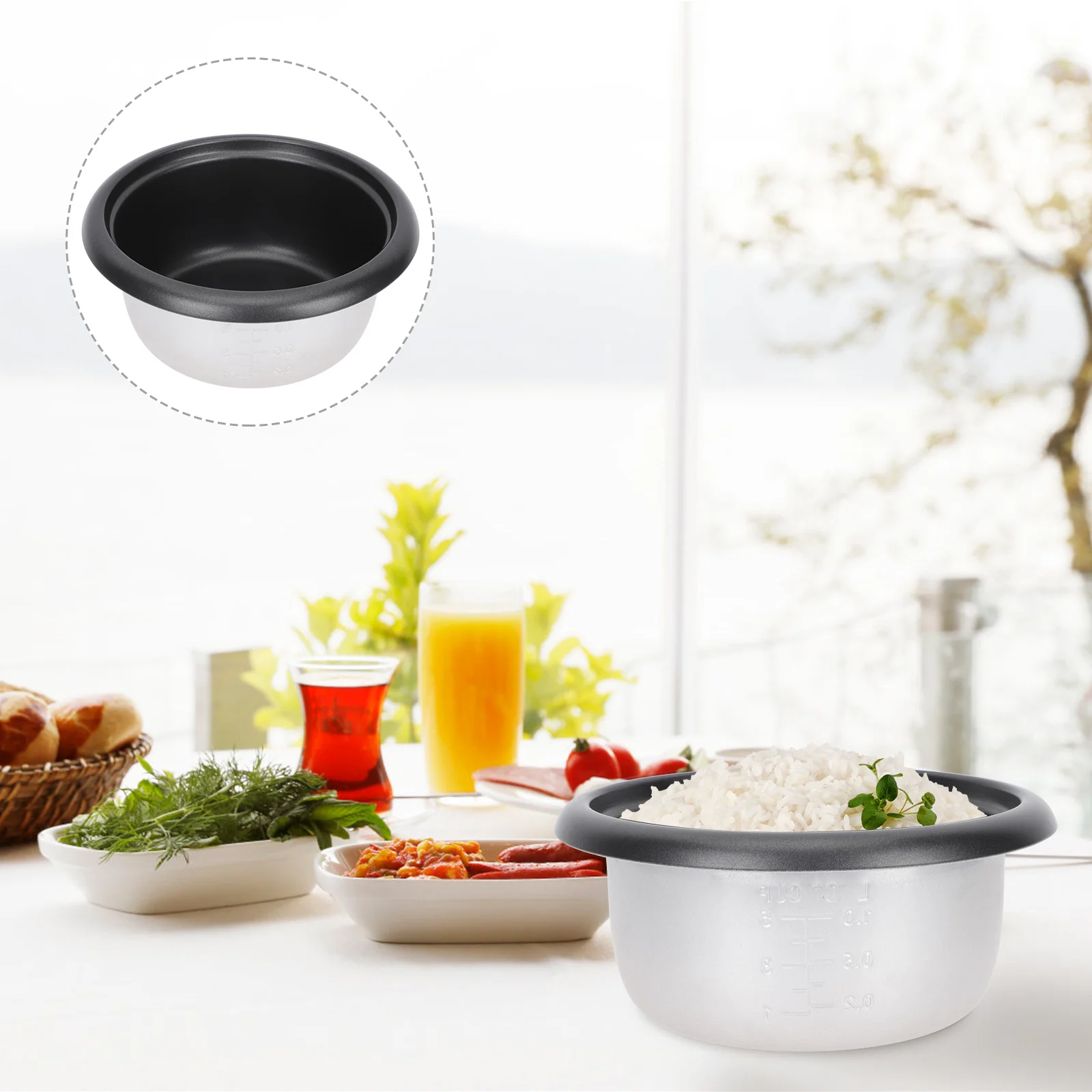 

Rice Cooker Liner Pot Replacement Parts Small Frying Pan Nonstick Saucepan Household Inner Cooking Pressure