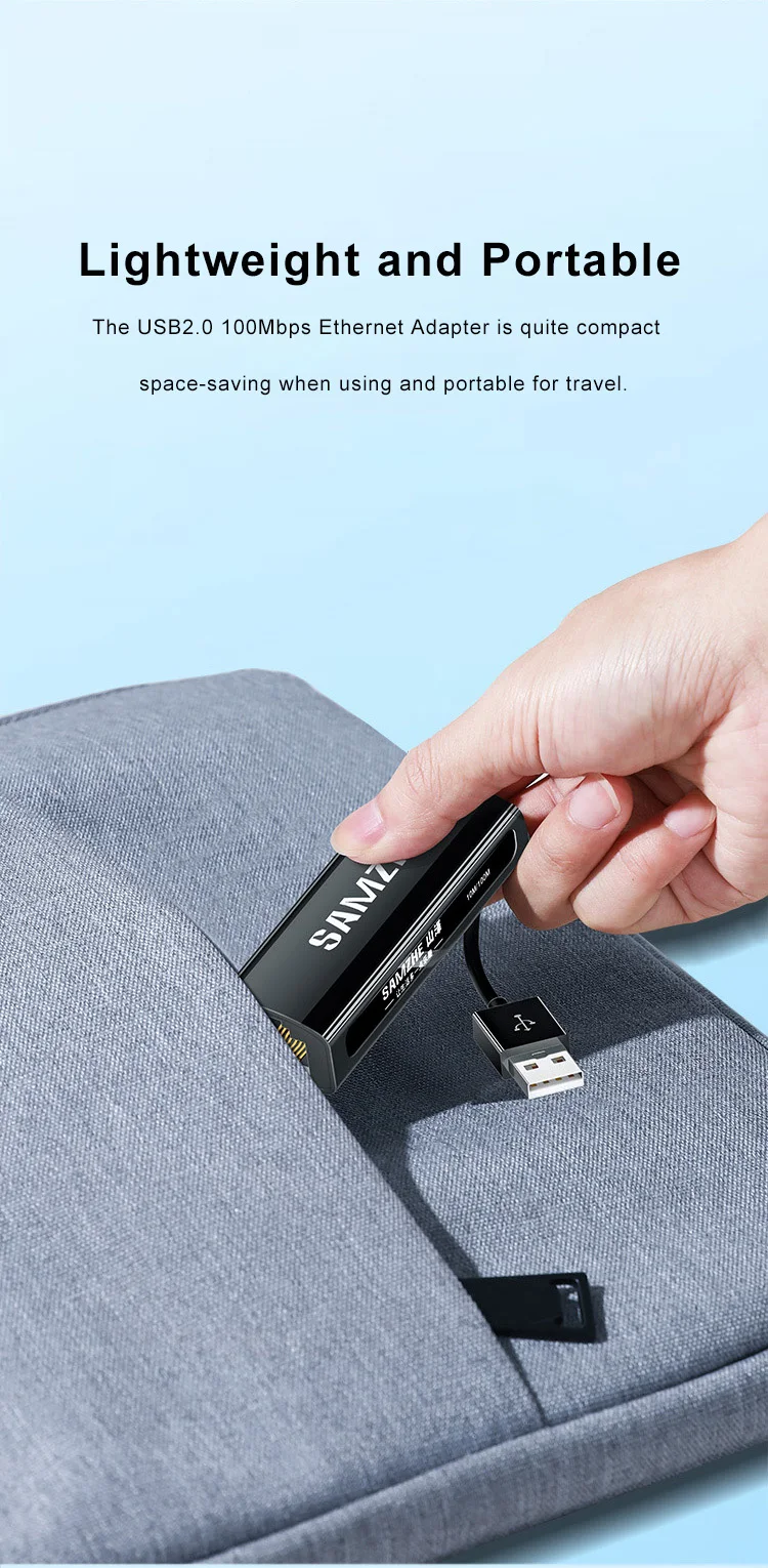 SAMZHE USB-Ethernet-Adapter, USB 3.0 auf RJ45, USB-Hub für Computer, Ethernet-Adapter, Netzwerkkarte, USB, kompatibel mit Xiaomi Mi Box S und Nintendo Switch. – Detail 22