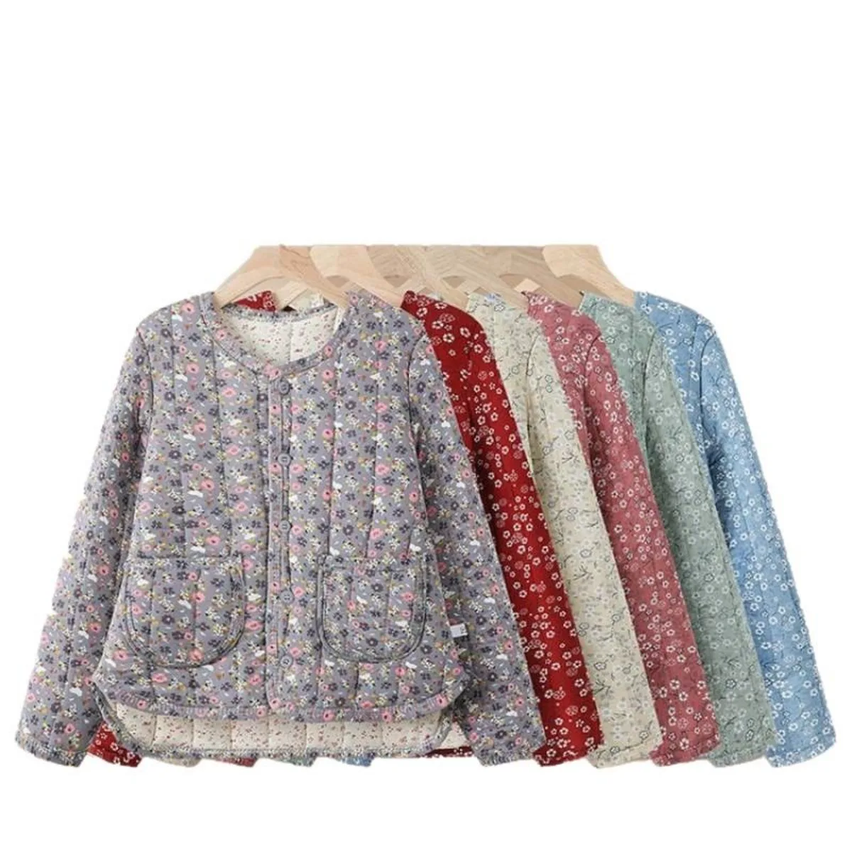 

2025 Winter Quilted Floral Outer Wear Padded Vest for Women | Middle Aged Lightweight Coat Chinese Tradition Jacket