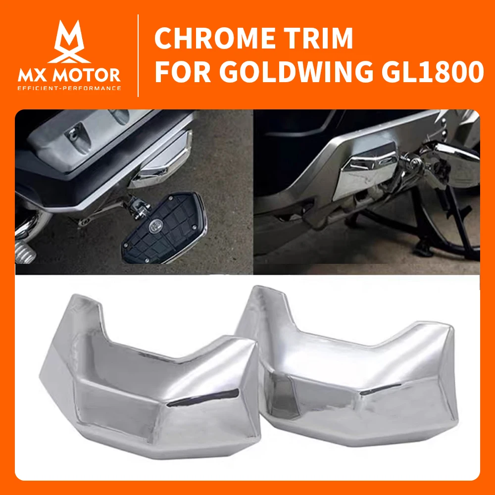 

Хромированная крышка обтекателя для HONDA GOLDWING GL1800 2018 ~ 2025 + мотоцикл, АБС-пластик, хромированные декоративные детали, хромированная крышка двигателя