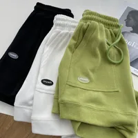Women's comfortable loose wide-legged drawstring A pants Slim Waist Slim fit casual home versatile sports shorts 2