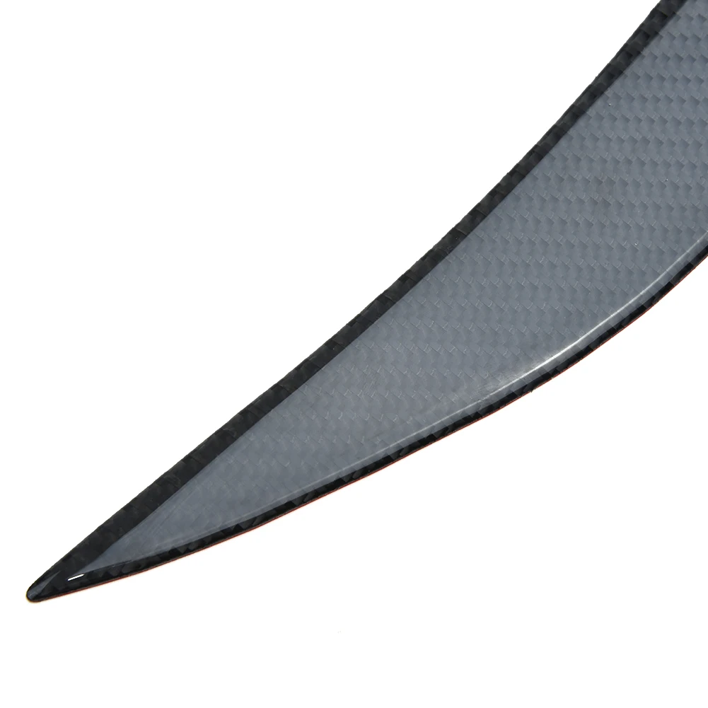 

Правая фара, крышка для глаз, глянцевое УФ-покрытие для бровей, автомобиль, 2 шт./компл., аксессуары из углеродного волокна, черная передняя часть, полезная