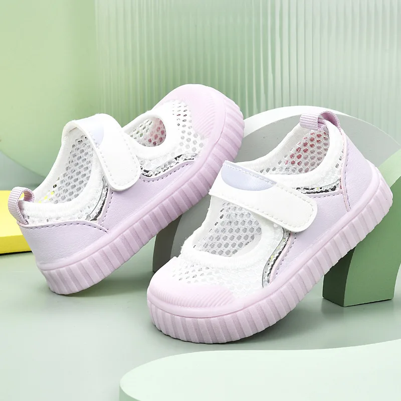 Summer Age 0-1-2-3 Toddler Shoes Fashion Soft-Soled Baby Boys & Girls Kids Air Mesh Breathable Sneakers Size15-22