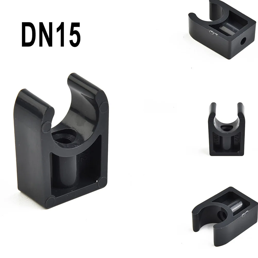 

High Quality Pipe Clamps Fittings Clips 10PCS Corrosion-resistant DN15 DN20 DN25 Durable PVC Plastics Balconies