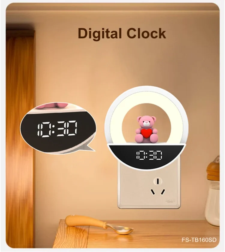 ‌Bluetooth Night Light with Color Remote: Wall-Mounted RGB LED for Kids' Room | EU Plug Christmas Gift