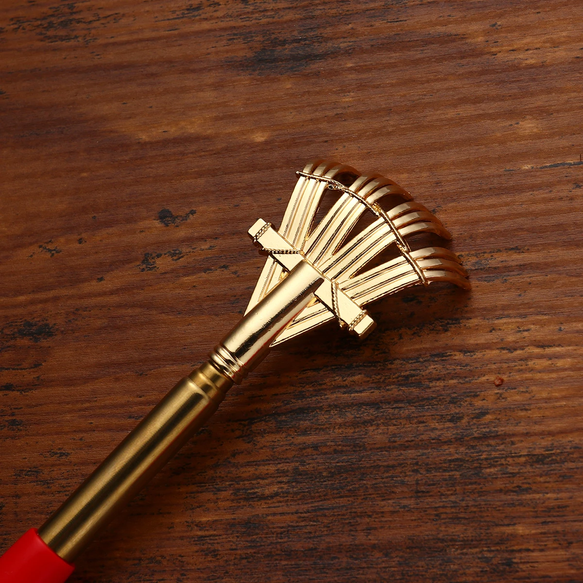

2pcs Stainless Steel Back Scratcher Portable Massager Extendable Design Soft Handle For Eliminate Pressure