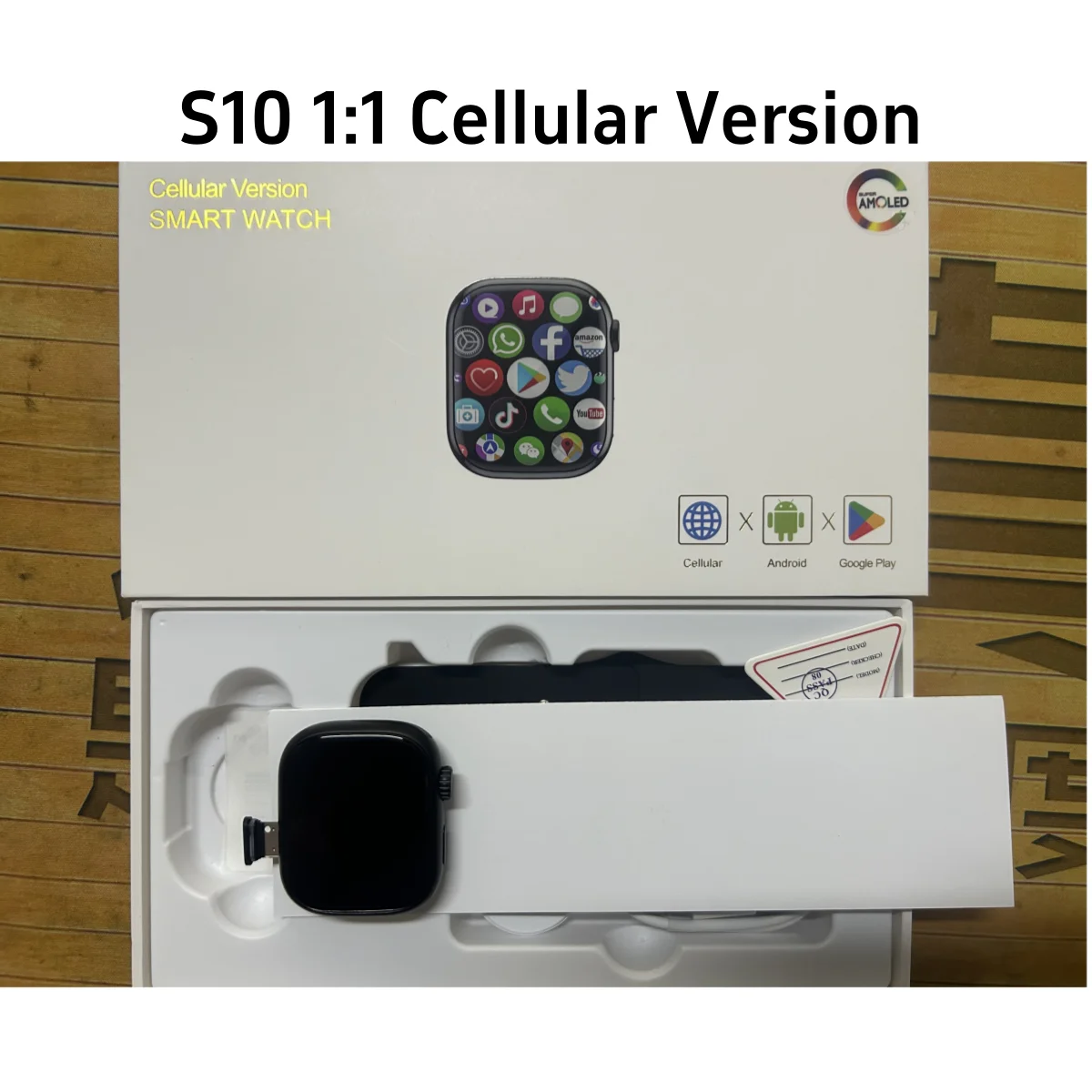 Newest S10 Cellular Version Smartwatch 4G Android 9.0 180° Rotary Camera 256GB Storage GPS WIFI Global Version Smart Ultra Watch