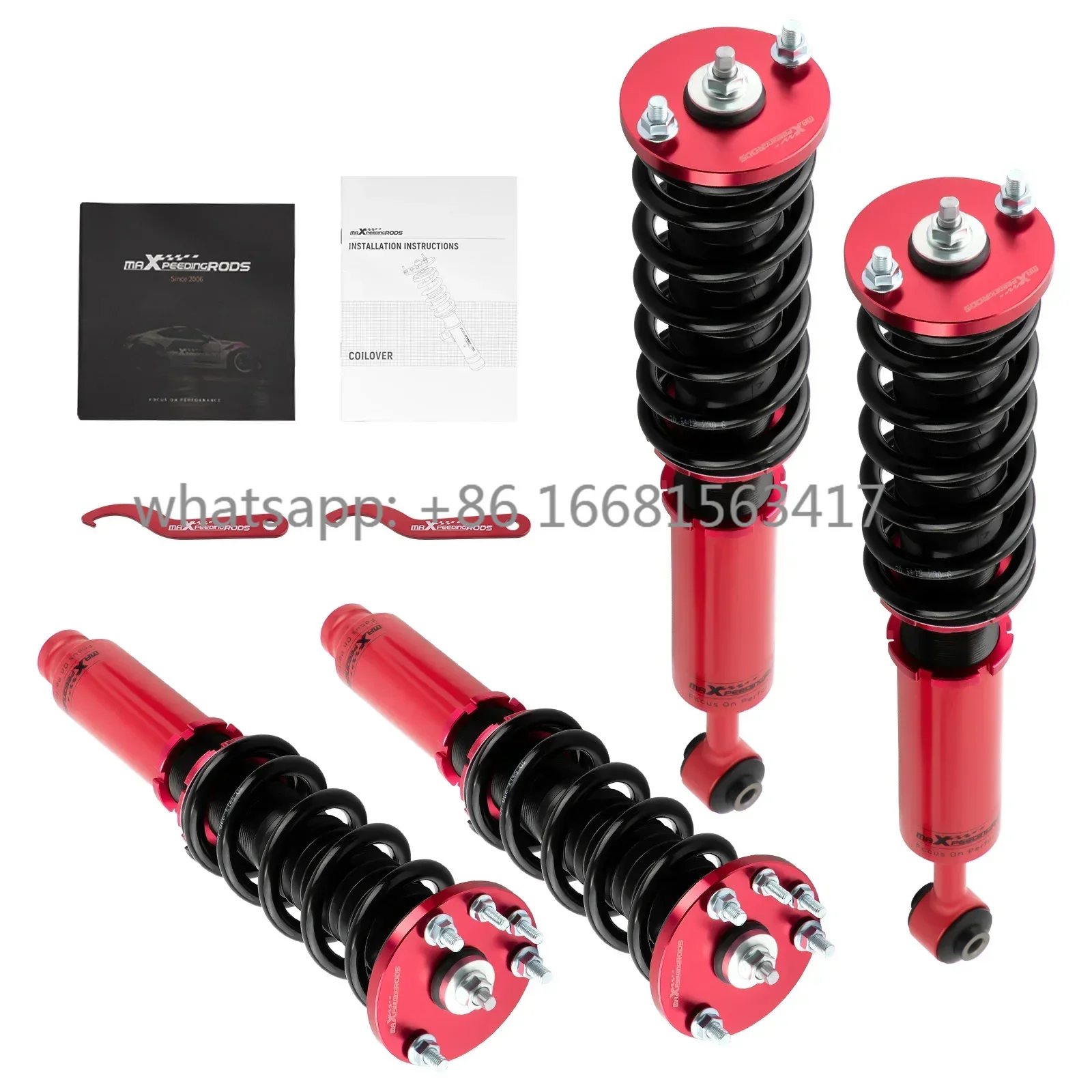 

Coilovers Kits For Honda Accord 1998-2002 1999-2003 Acura TL 01-03 CL Adj Height Suspension Spring Mount