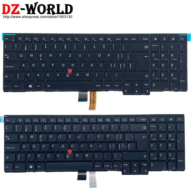 CH Swiss Keyboard for Lenovo Thinkpad P50S T560 W540 T540P W541 T550 W550S L540 L560 L570 E531 E540 Laptop 00PA643 04Y2679