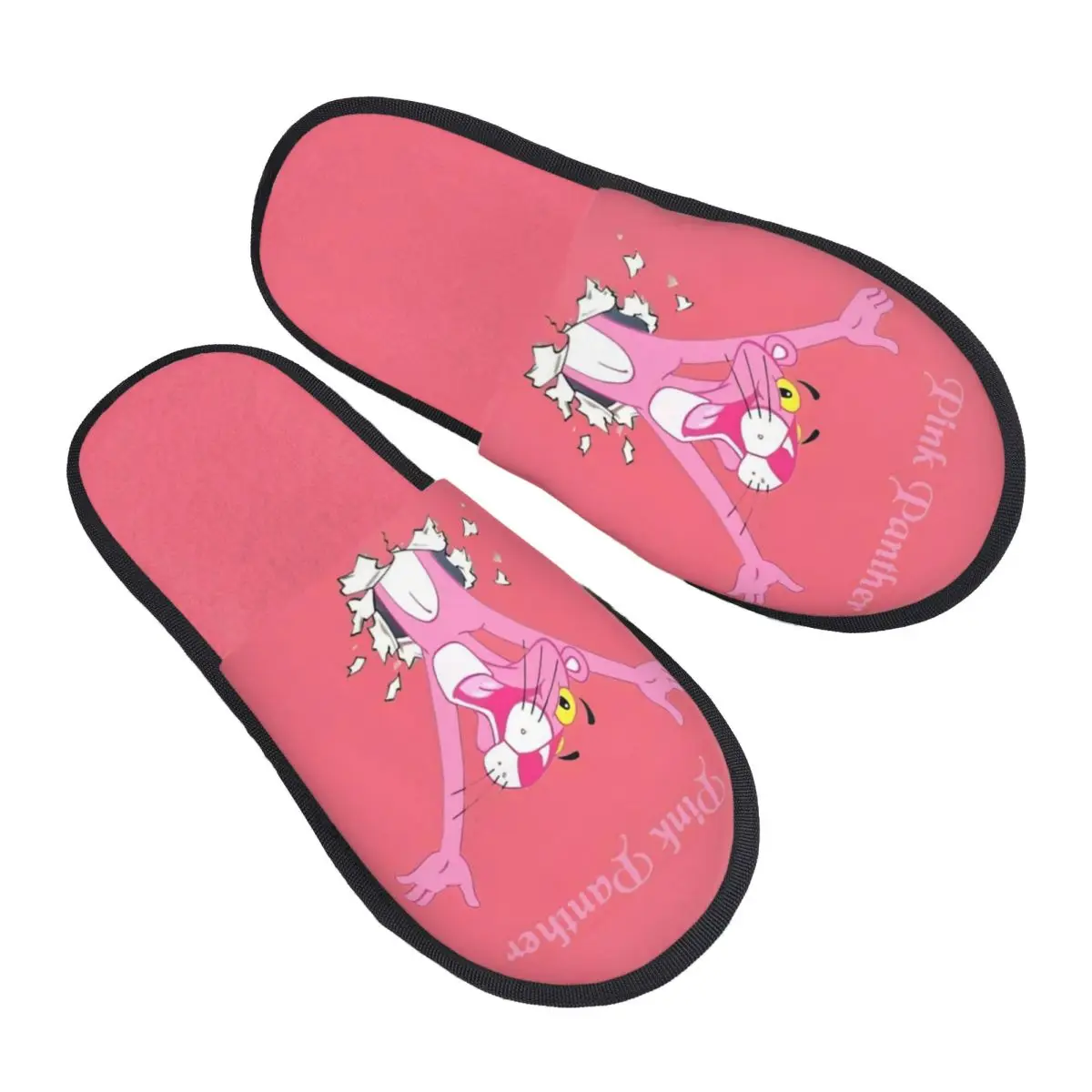 

Женские домашние тапочки с мультяшным принтом P-Panthers, уютные теплые пушистые тапочки из пены с эффектом памяти, домашняя уличная обувь