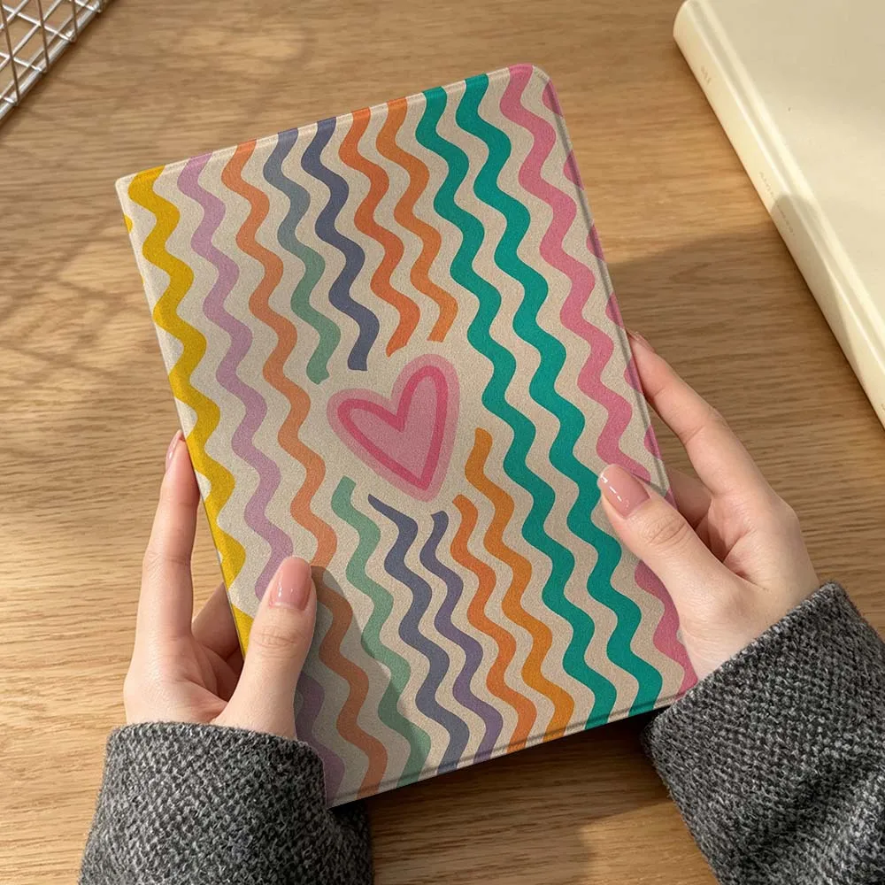 Cartoon Stripe Line Dog For Xiaomi Poco Redmi K Pad 5 6 7 7S 8 Mini SE Pro 11 12.1 12.5 11.2 14 8.8 inch Foldable Tablet Case