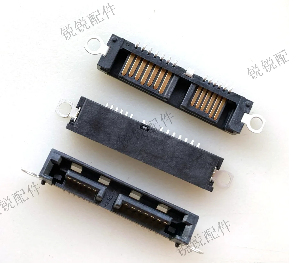 For  SATA hard disk data port 6+7P 13P male socket Half-pack Patch SMT with post connector