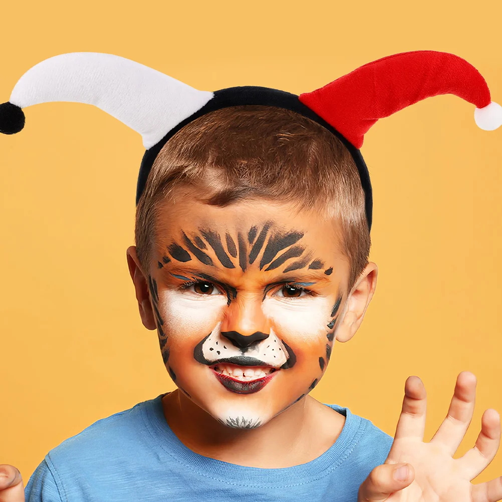 2pcs 광대 머리띠 귀여운 기발한 디자인 파티 액세서리 카니발 의상 마디 그라 할로윈 코스프레 소품 남성 여성용