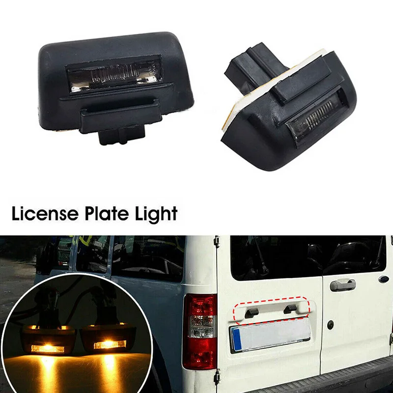 

2PCS For Ford Transit Rear Back Number Plate Lamp Light Mk5 Mk6 Mk7 Per 85-13 4388111