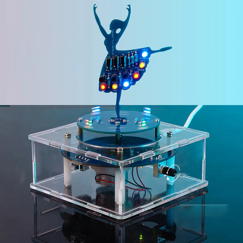 DIY Electronic Kit Ballerina Girl Circuit Board Making Soldering Practice Measurement & Analysis Instruments