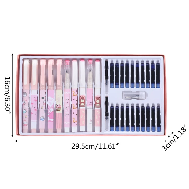 Bộ Bút Máy có Ngòi Mực và Hộp Hút Mực Đồ dùng học tập văn phòng Văn phòng phẩm viết