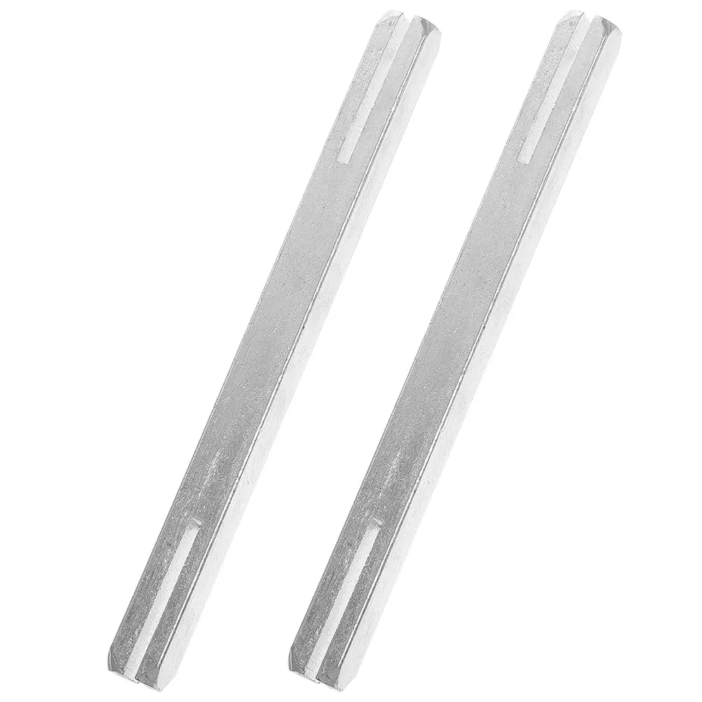 

2pcs Door Handle Spindle 8x8x140mm Square Rod Slotted Iron Lock Core Hardware Replacement Parts for Doors Vintage Style