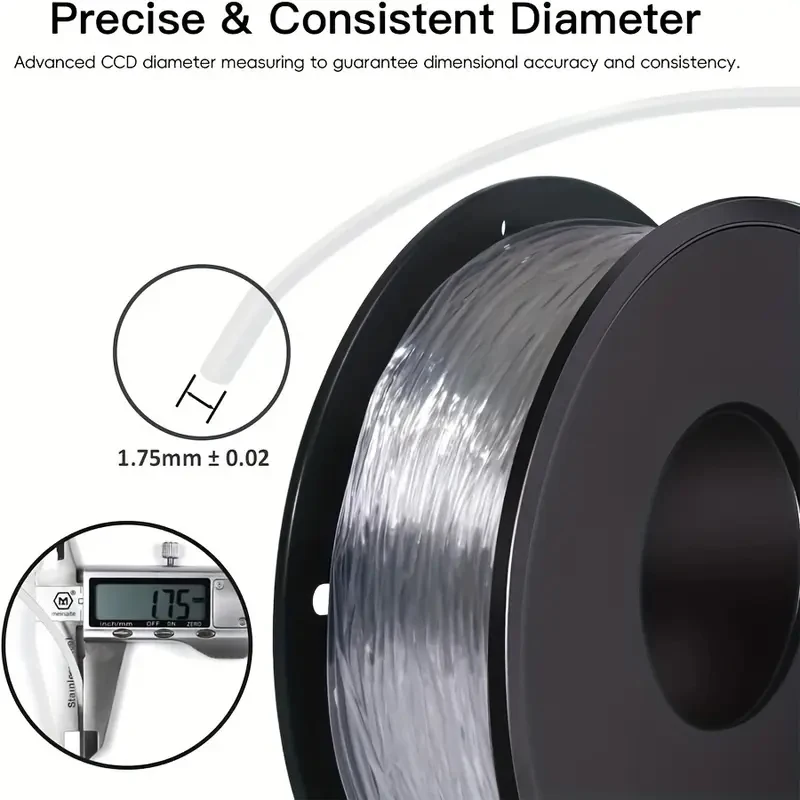 TPU Flexible Filament 250g 500g 1Kg 3D Printer Filament Printing Roll FlexMaterials 1.75mm Transparent Green, Transparent Yellow