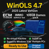 Winols 4.7 + ECM TITANIUM 26100 ECU Programming Tool Software+ 93GB Damos Files + Immo Service Tool V1.2+Leaning Video Guid